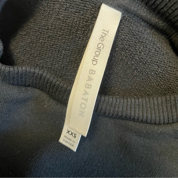 Aritzia The Group Babaton Black Crewneck Sweatshirt Women’s Oversized XXS - Picture 2 of 6